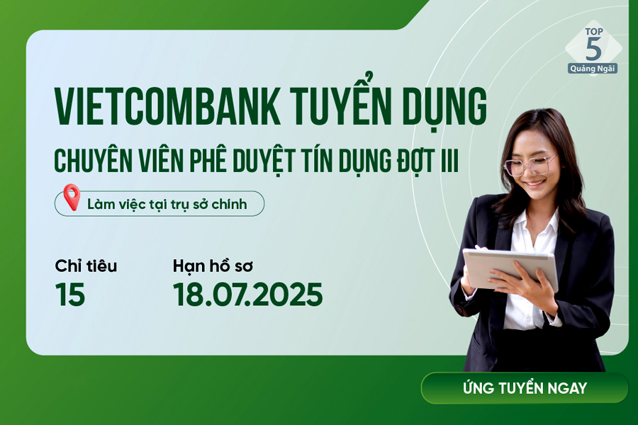 Ngân hàng Vietcombank là ngân hàng có môi trường làm việc tốt nhất Việt Nam