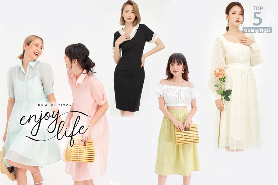 Top 5 cửa hàng thời trang nữ chất lượng, uy tín, giá rẻ tại Quảng Ngãi