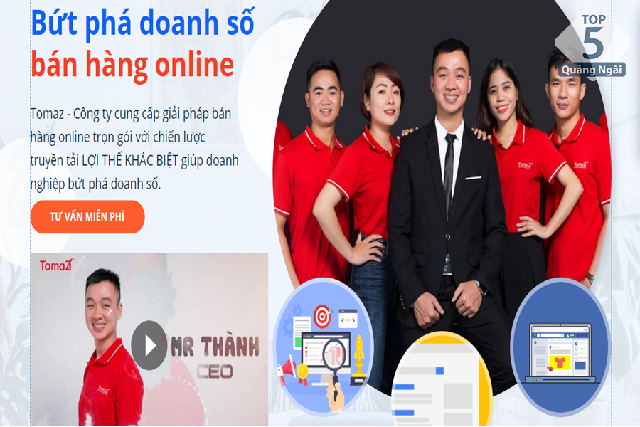 Tomaz - Công ty quảng cáo trực tuyến hàng đầu tại Quảng Ngãi