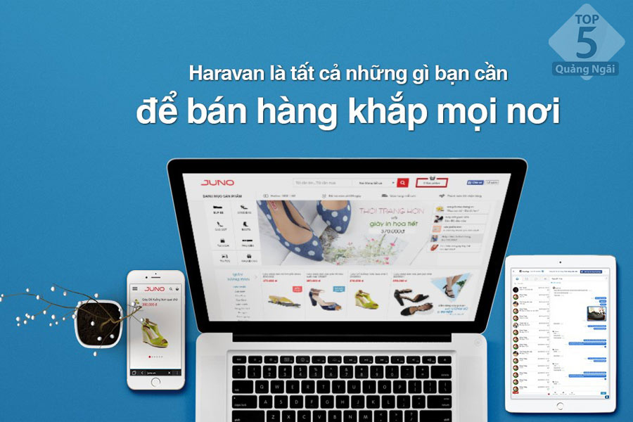 Haravan đơn vị thiết kế website đẹp mắt và nhanh chóng