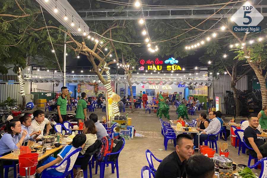 Hàu Sữa là quán hải sản ngon ở thành phố Quảng Ngãi được nhiều tín đồ hải sản lựa chọn