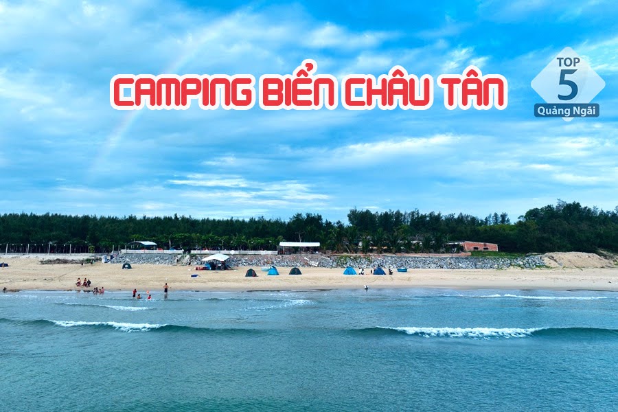 Biển Châu Tân tọa lạc xã Bình Châu, huyện Bình Sơn, tỉnh Quảng Ngãi