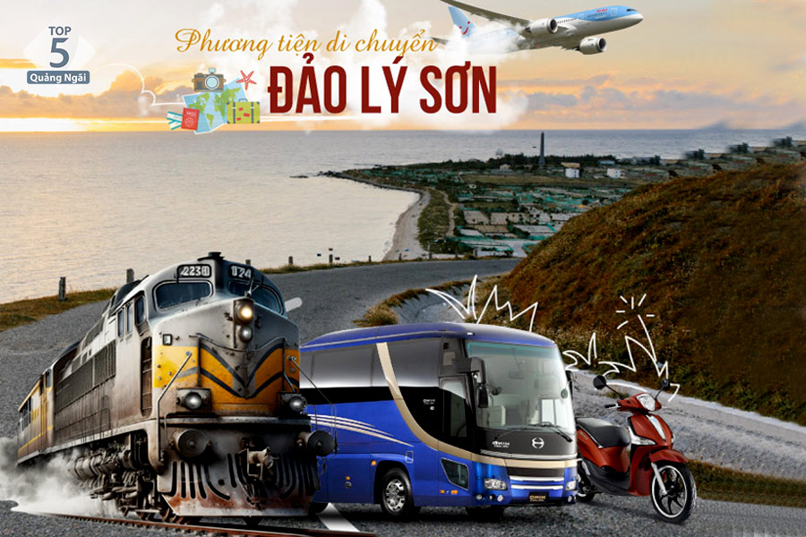 Di chuyển đến đảo Lý Sơn bằng rất nhiều phương tiện khác nhau
