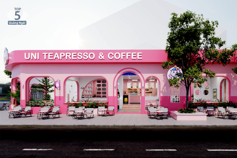 Uni Teapresso & Coffee Quảng Ngãi - Quán trà sữa ngon với sắc hồng ấn tượng Uni Teapresso & Coffee Quảng Ngãi - Quán trà sữa ngon với sắc hồng ấn tượng