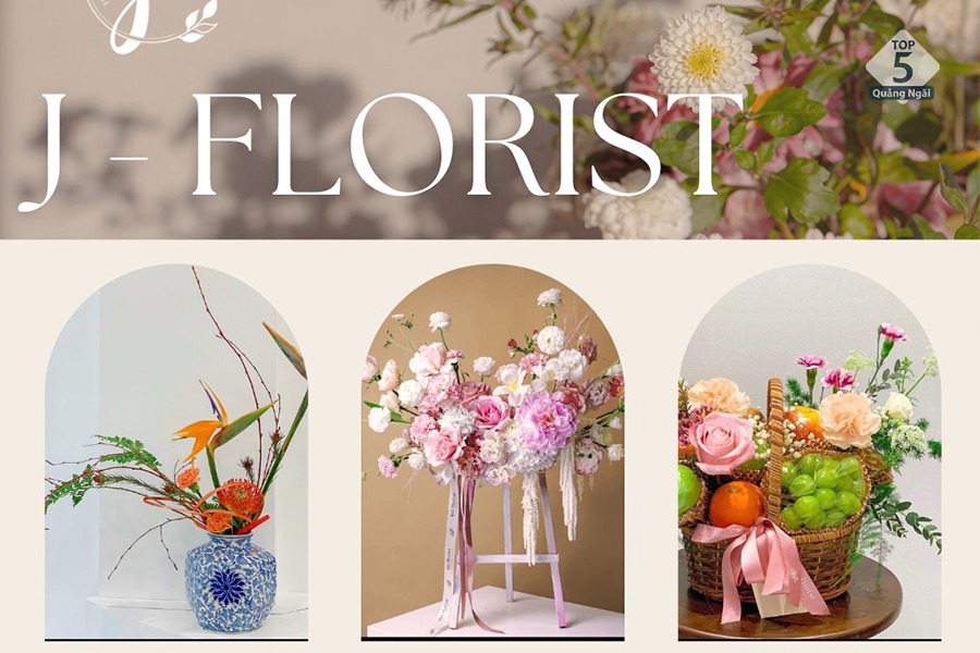 J Florist là đơn vị cung cấp hoa tươi Quảng Ngãi chất lượng