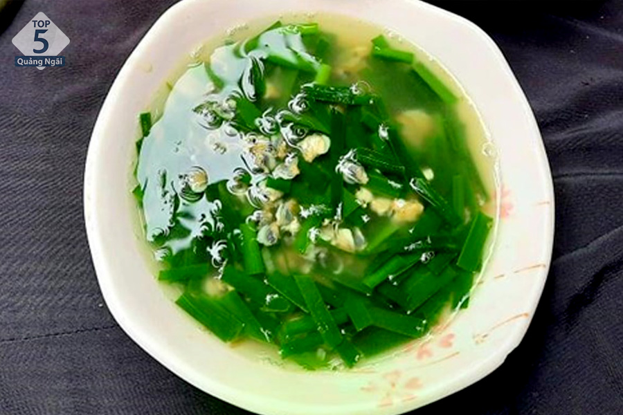 Canh lưỡi long ăn rất mát và tốt cho sức khỏe 