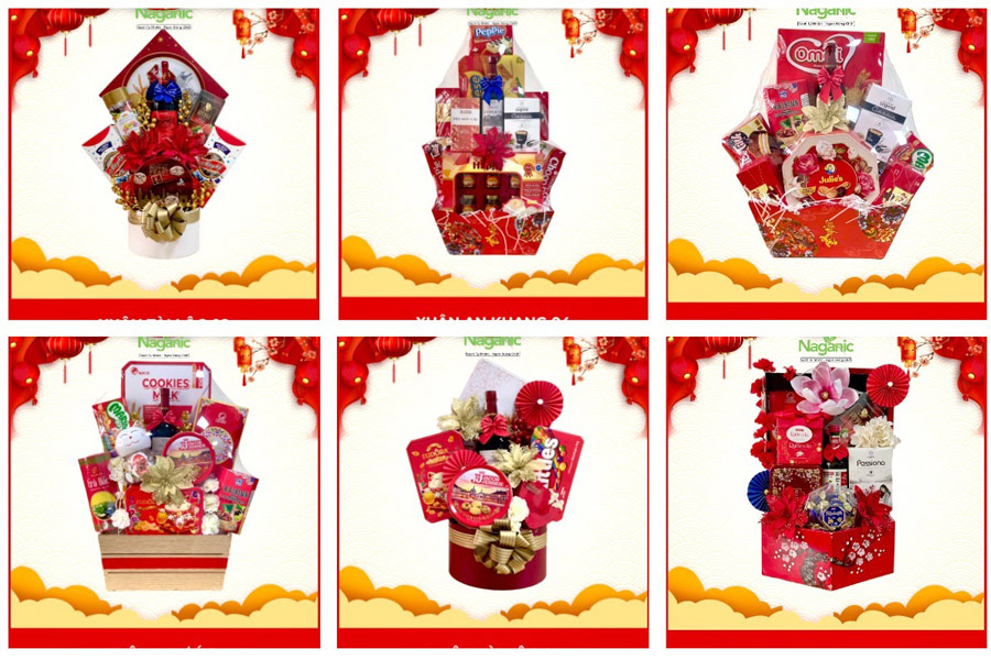 Giỏ quà biếu tết đẹp tại Nagagnic Giỏ quà biếu tết đẹp tại Nagagnic