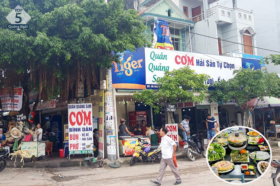 Quán Quảng Sam có mức giá khá hợp lý là lựa chọn của rất nhiều du khách Quán Quảng Sam có mức giá khá hợp lý là lựa chọn của rất nhiều du khách