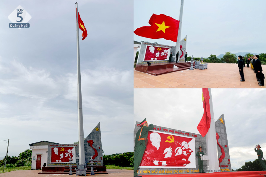 Cột cờ Quốc gia thiêng liêng trên đảo Ngọc Vừng Cột cờ Quốc gia thiêng liêng trên đảo Ngọc Vừng