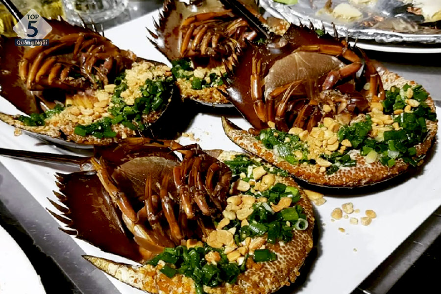 Sam biển nướng mỡ hành ăn là nghiện