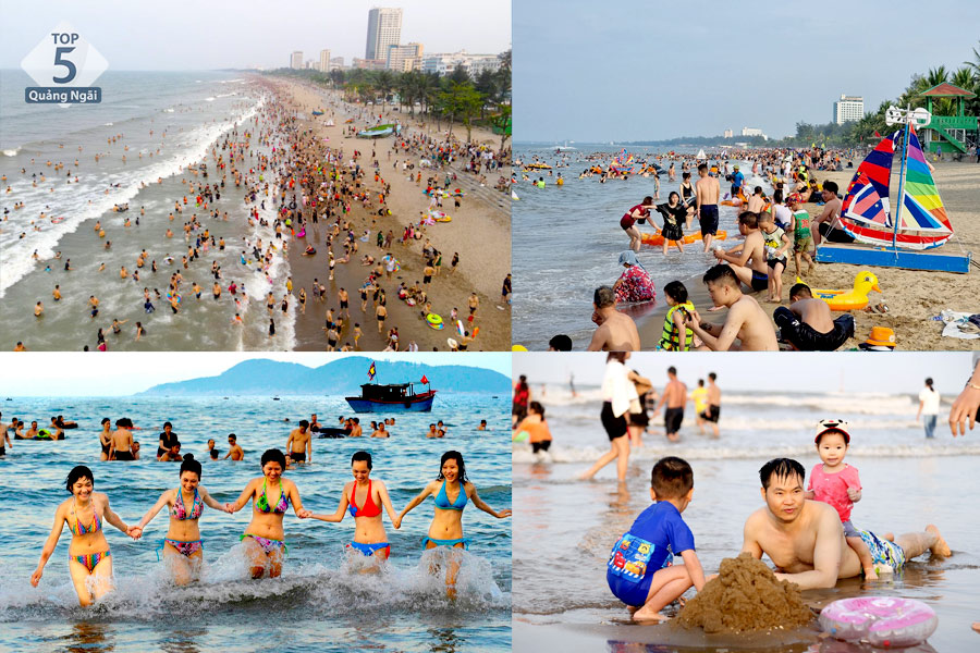 Đắm mình trong làn nước mát lạnh tại Cửa Lò sẽ khiến bạn cảm thấy khoan khoái và thư giãn 