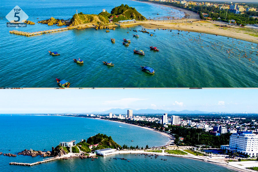 Đảo Lan Châu (Rú Cóc) chỉ cách bãi biển Cửa Lò chỉ vài bước chân