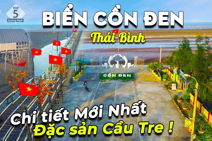 Biển cồn đen là điểm đến thu hút rất nhiều khách du lịch đến với Thái Bình