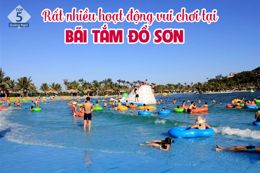 Có rất nhiều trò chơi trải nghiệm đang đợi bạn tại bãi tắm Đồ Sơn