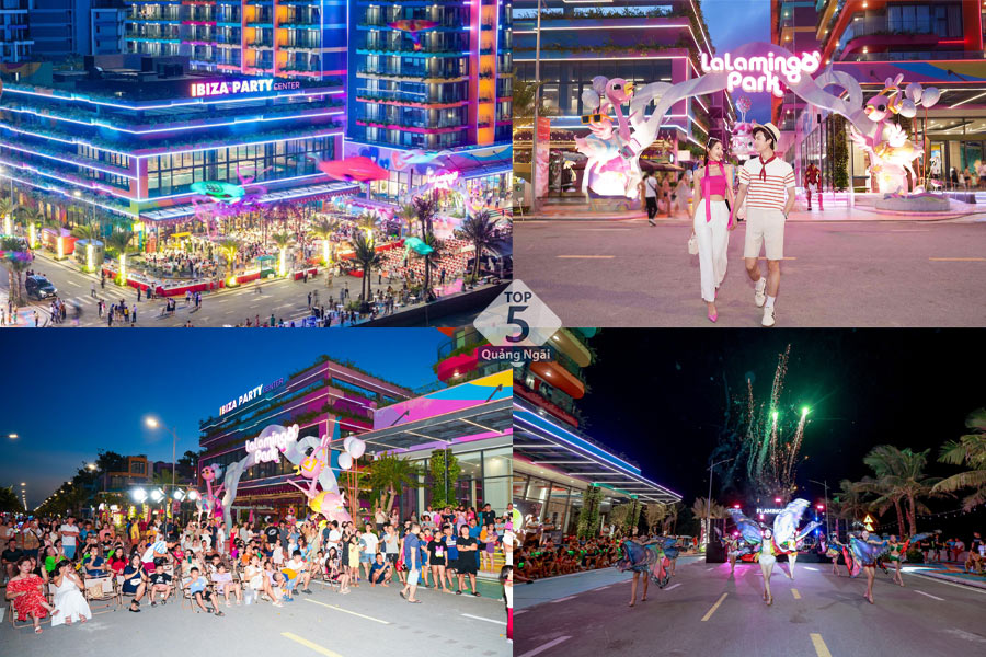 Khám phá thành phố lễ hội Flamingo Ibiza Hải Tiến sầm uất và náo nhiệt