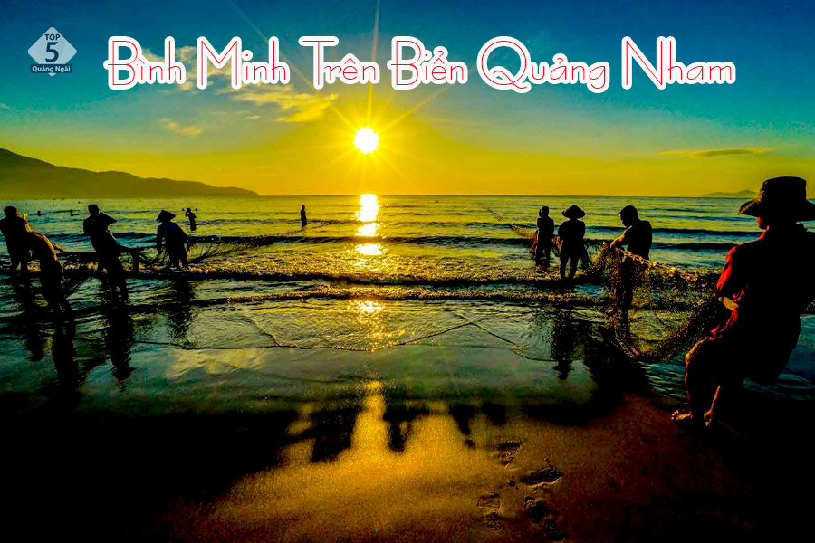 Đắm chìm vào bình minh tuyệt đẹp trên bãi biển Quảng Nham