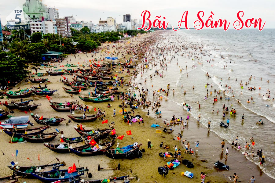 Bãi A biển Sầm Sơn lúc nào cũng nhộn nhịp và sôi động nhất