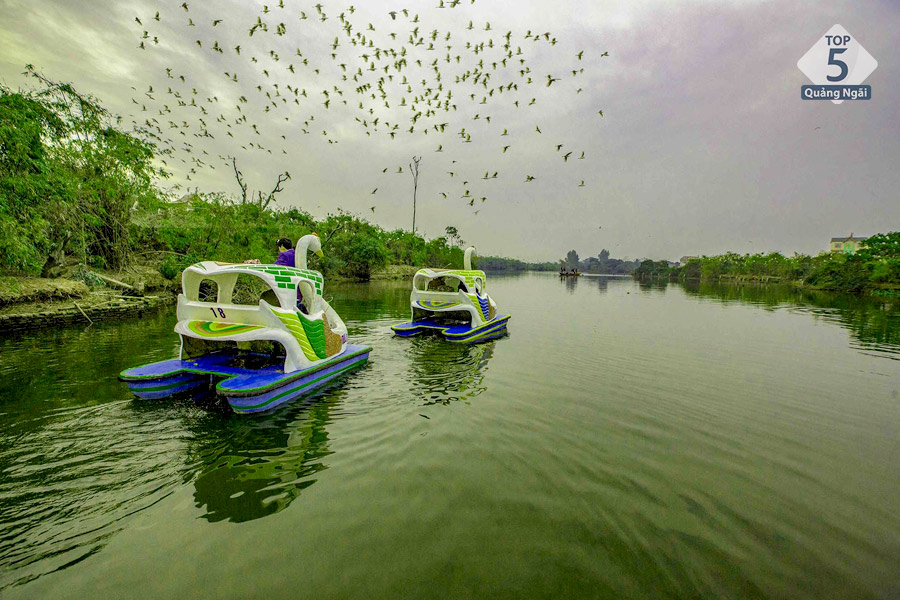 Tự mình đạp vịt khám phá quanh hồ mang đến trải nghiệm khá thú vị 