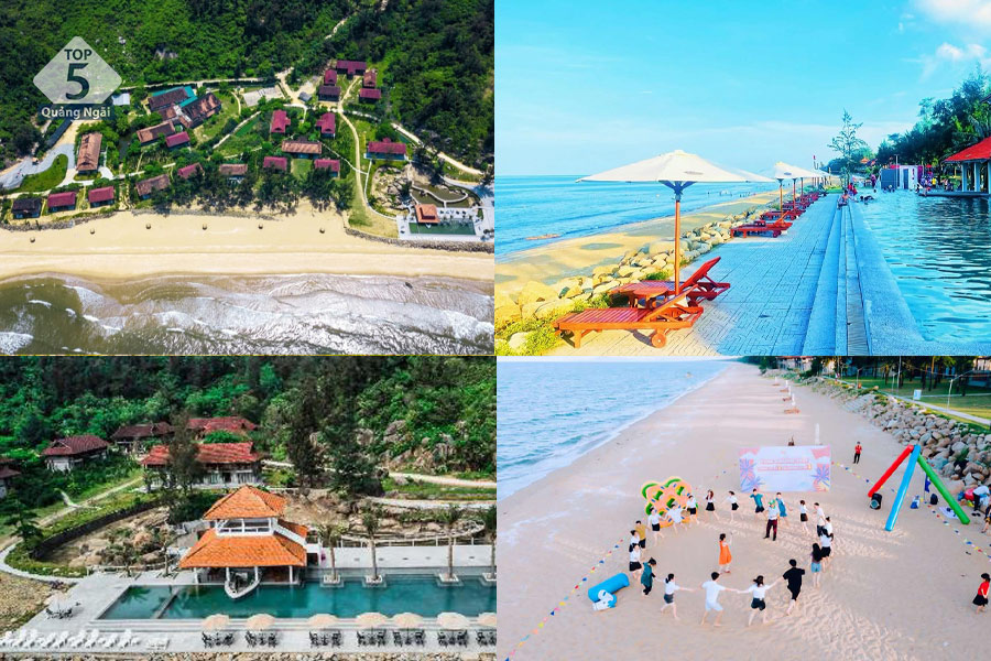 Khu du lịch sinh thái Quỳnh Viên gây ấn tượng với các công trình độc đáo như cầu tình yêu hướng biển