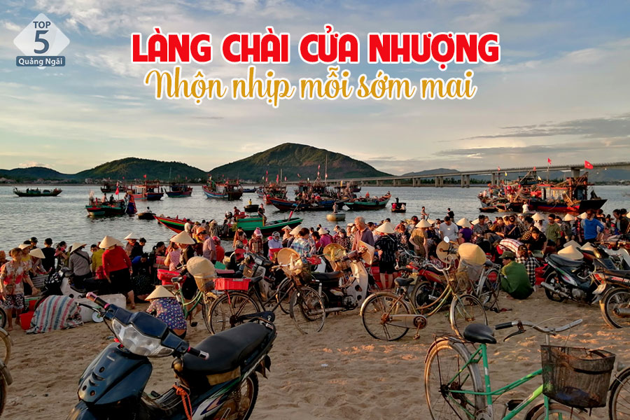 Làng chài Cửa Nhượng nhộn nhịp hối hả mỗi sớm mai Làng chài Cửa Nhượng nhộn nhịp hối hả mỗi sớm mai