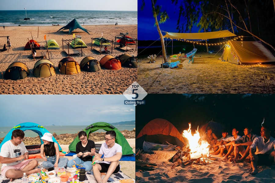 Camping và tổ chức tiệc picnic bên bãi biển là một trải nghiệm không nên bỏ lỡ 